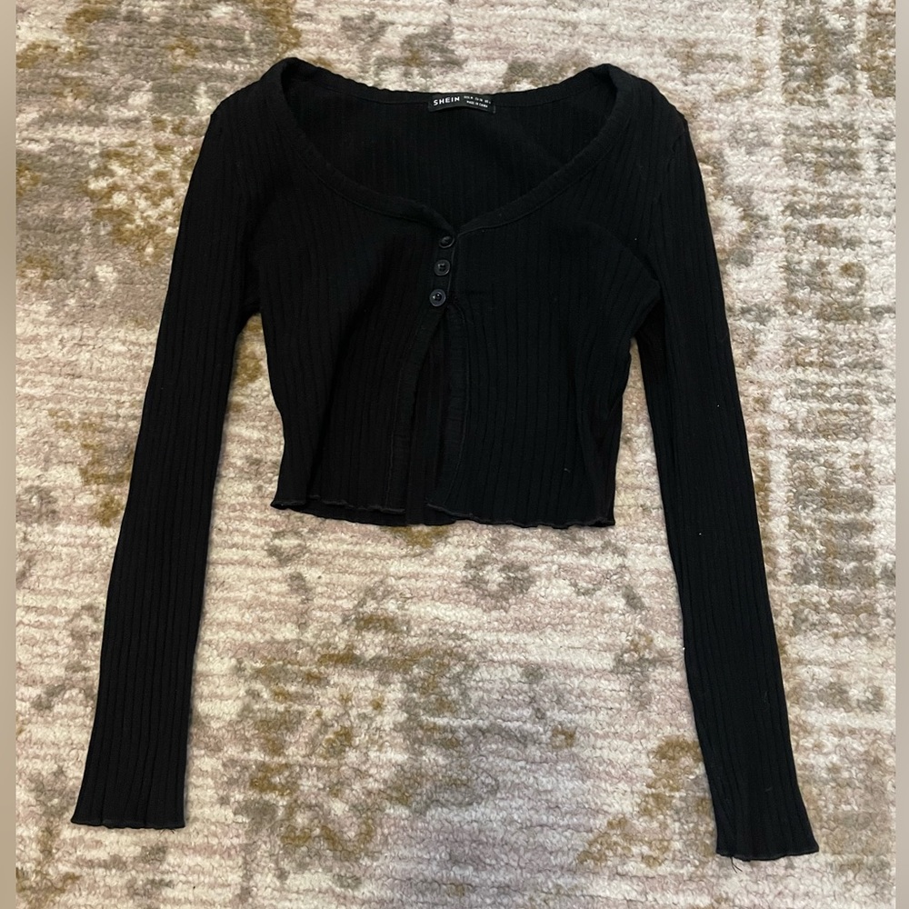 SHEIN black going out top